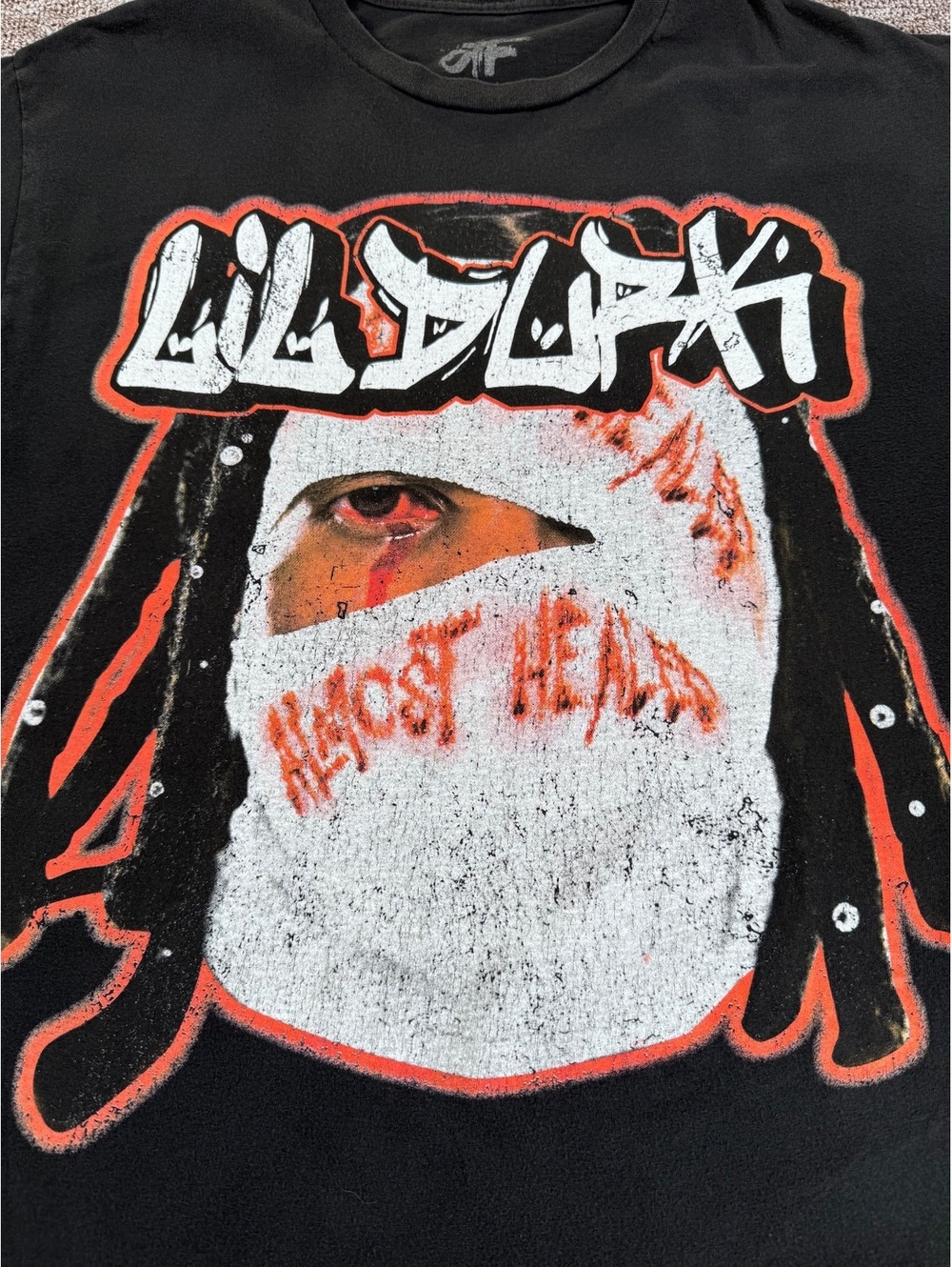 OTF Lil Durk Almost Healed Black Graphic T-Shirt Size XL Streetwear Rap Hip Hop